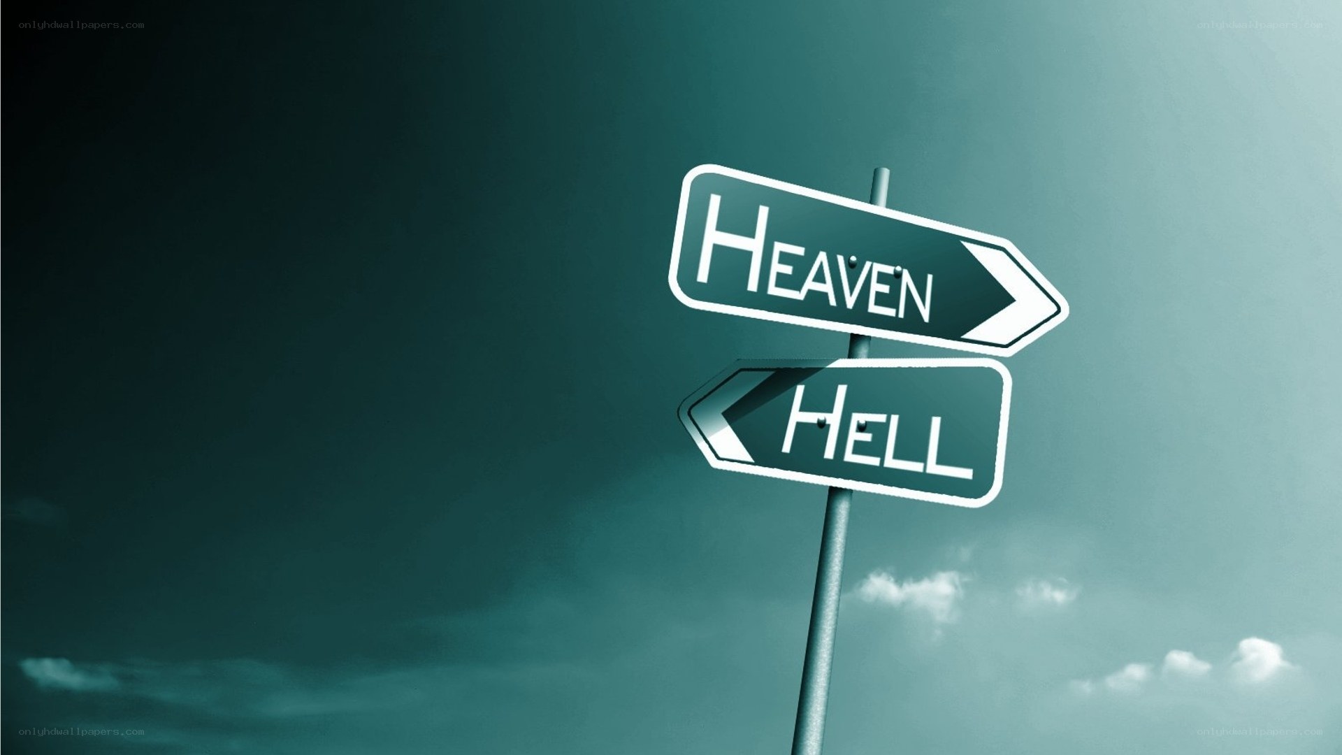 Heaven and Hell signpost
