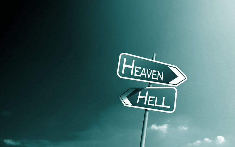 Heaven and Hell signpost