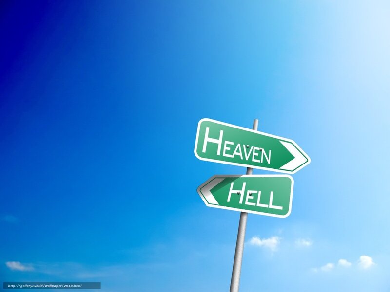Heaven and Hell signpost