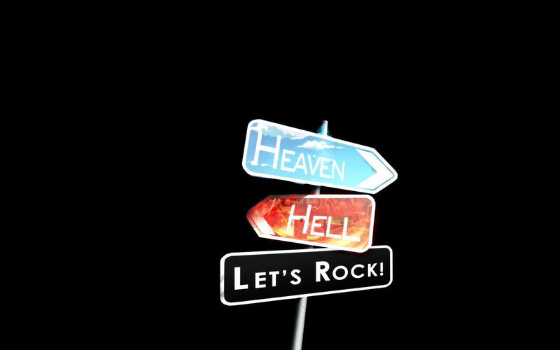 Heaven or Hell signpost