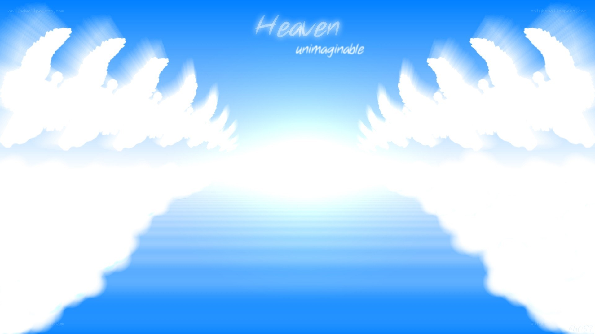 Heaven with angel wings