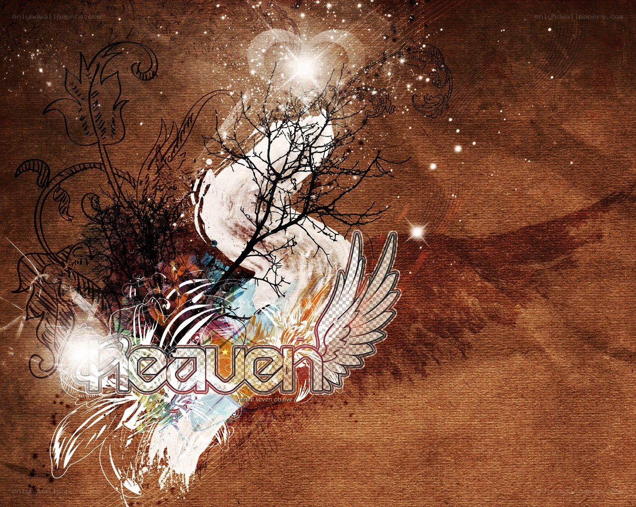 heaven with wings and branches