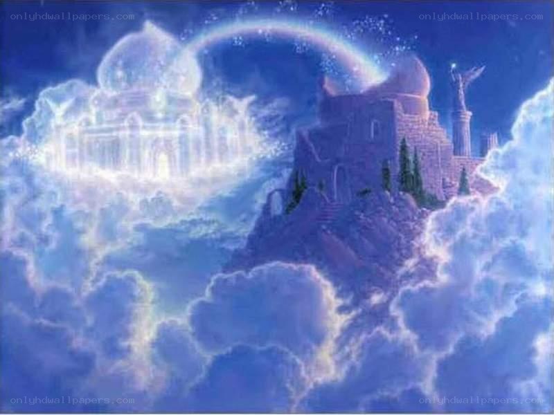 heavenly city in the clouds