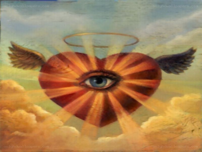heavenly heart with eye