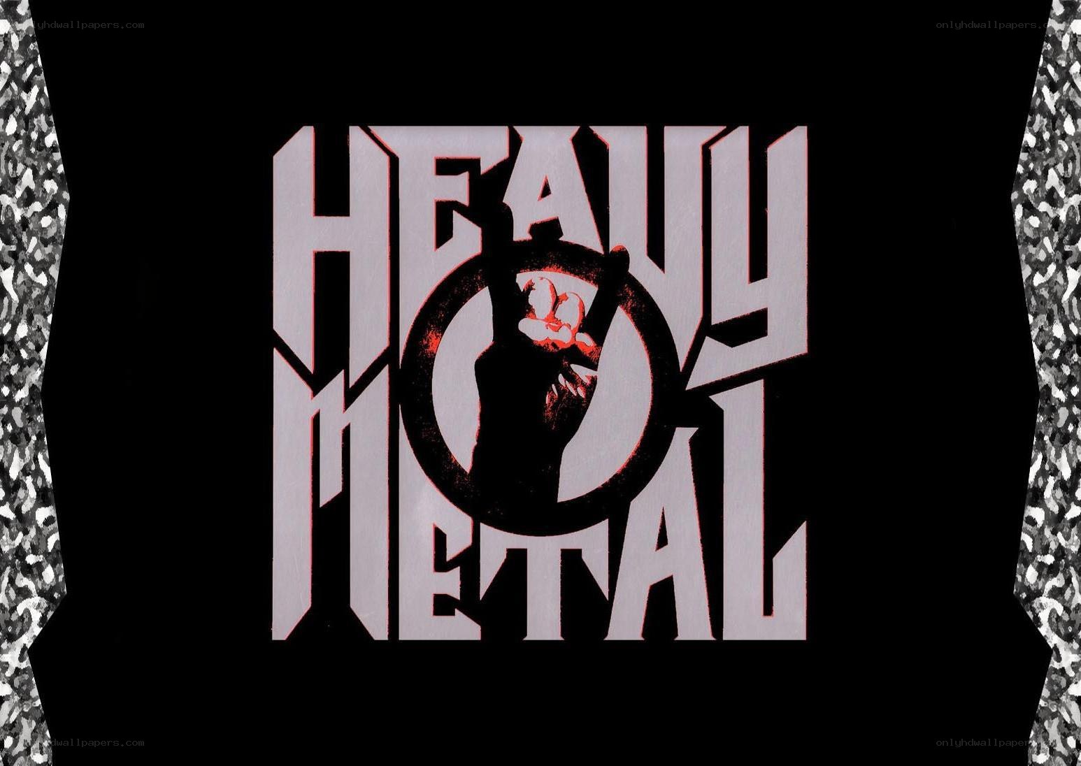 Heavy Metal logo with hand gesture