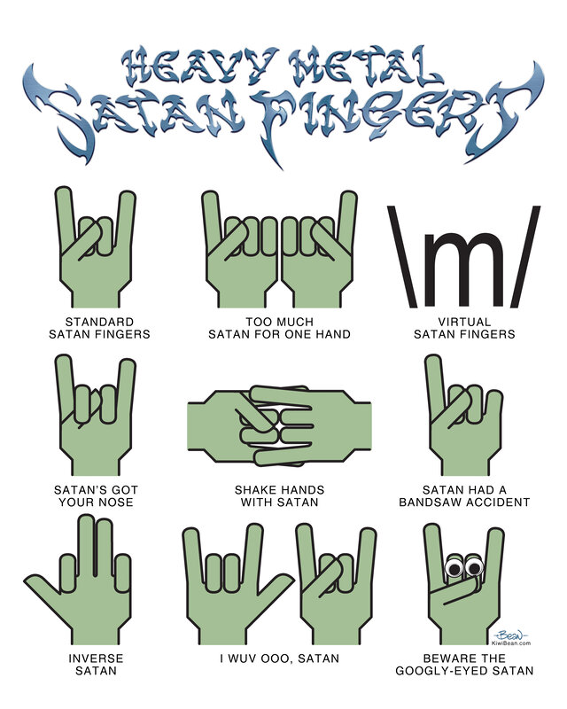 Heavy Metal Satan Fingers
