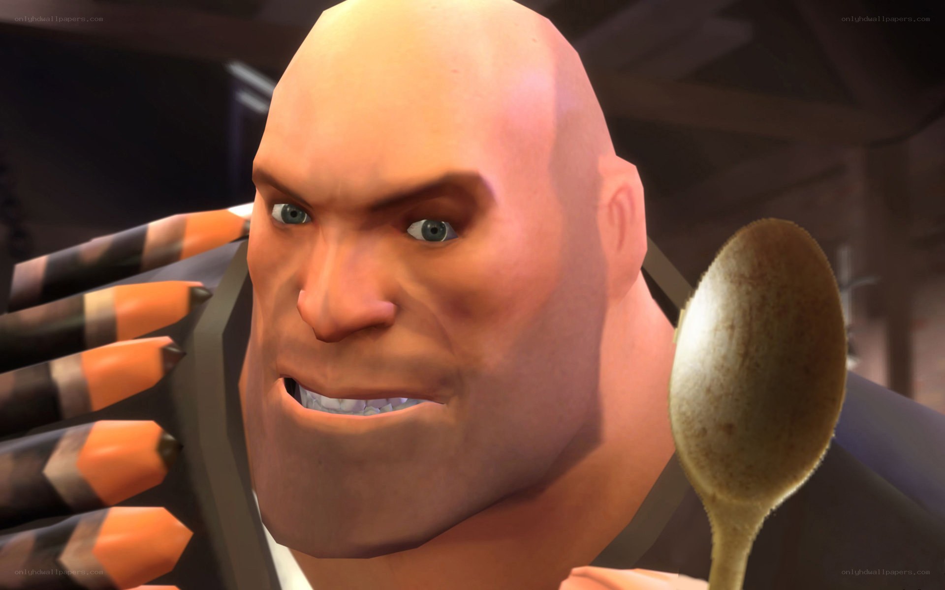 Heavy weapon character with spoon