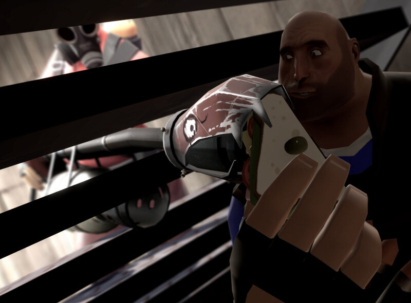 Heavy weapon in hand