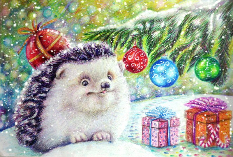 Hedgehog in Snow