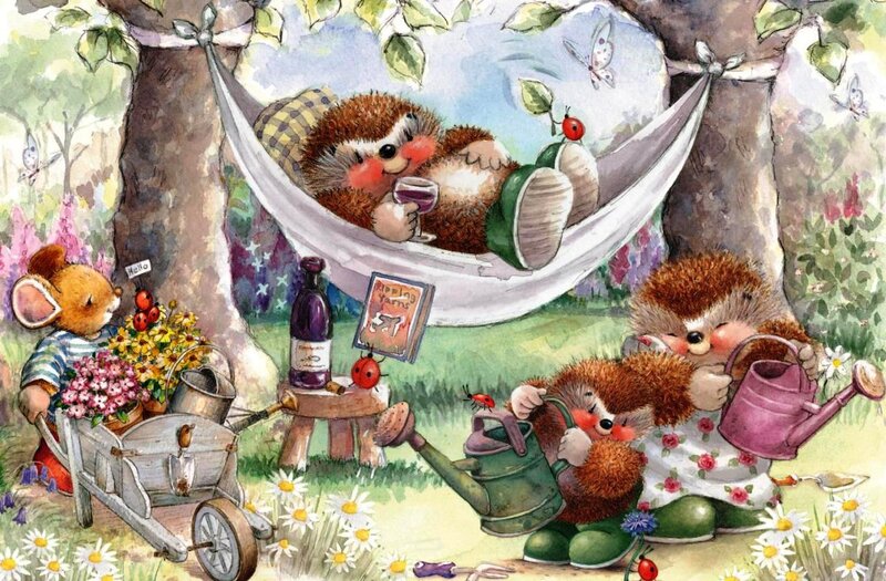 Hedgehogs in Hammock