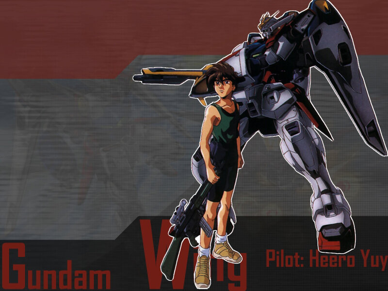Heero Yuy with Wing Gundam