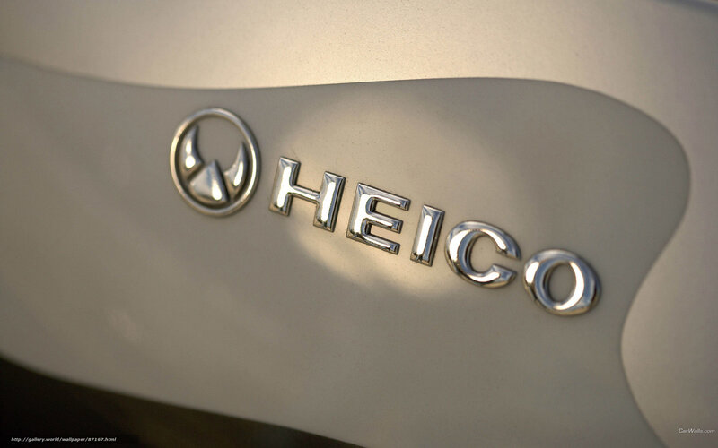 Heico car emblem close-up