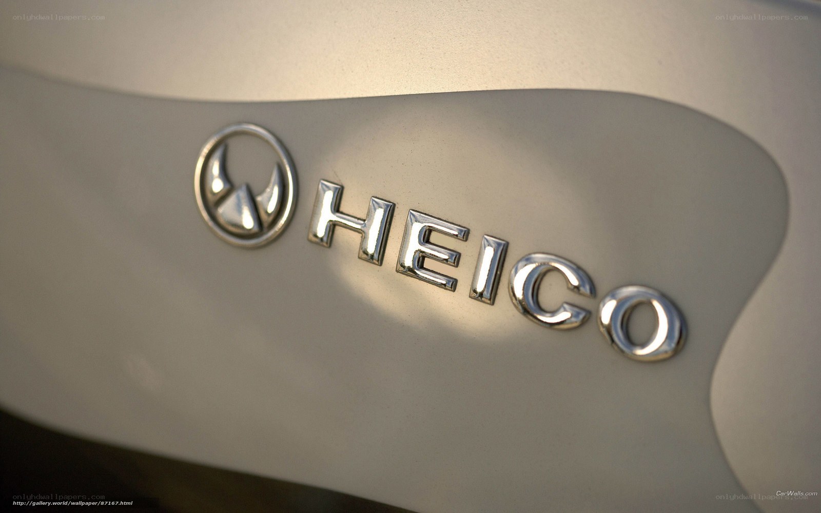 Heico car emblem close-up