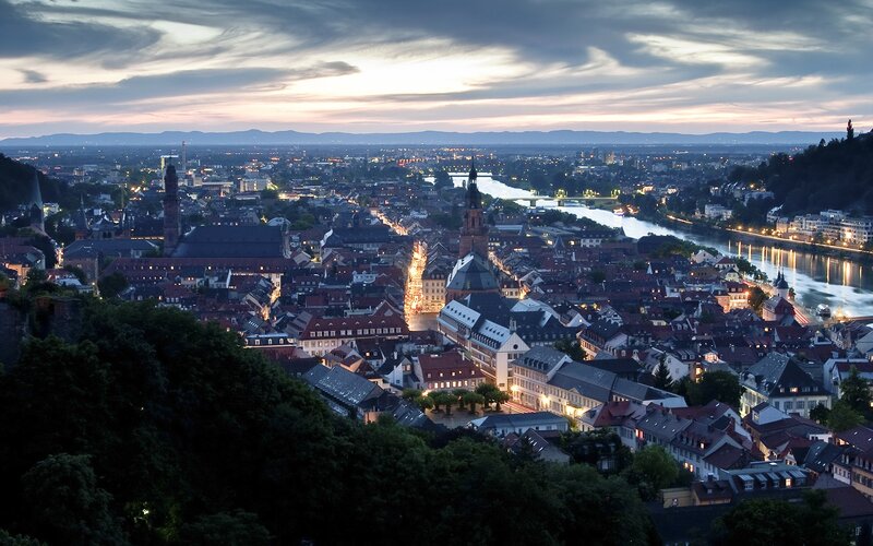 Heidelberg at dusk