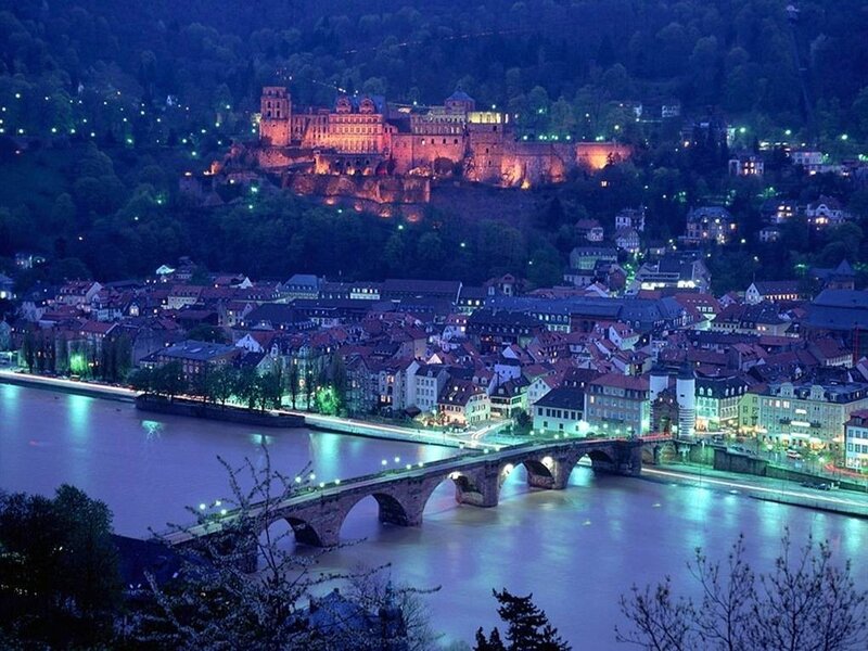 Heidelberg at night