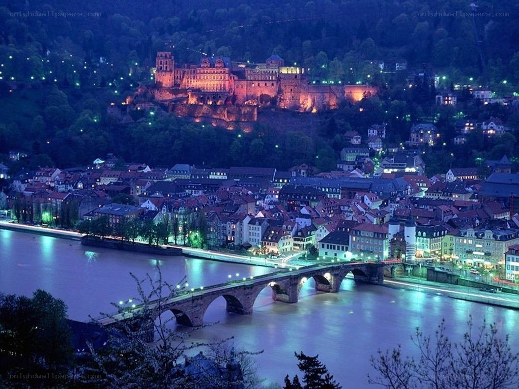 Heidelberg at night
