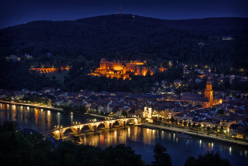 Heidelberg at night