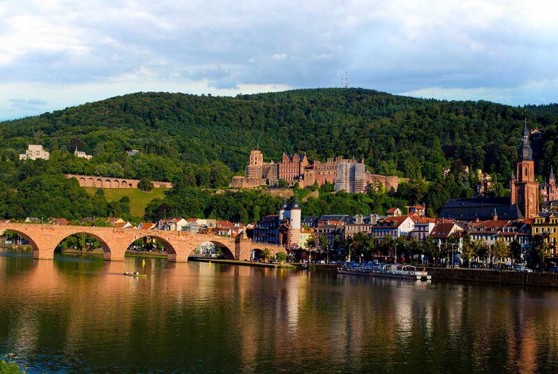 Heidelberg Castle and Bridge — Green