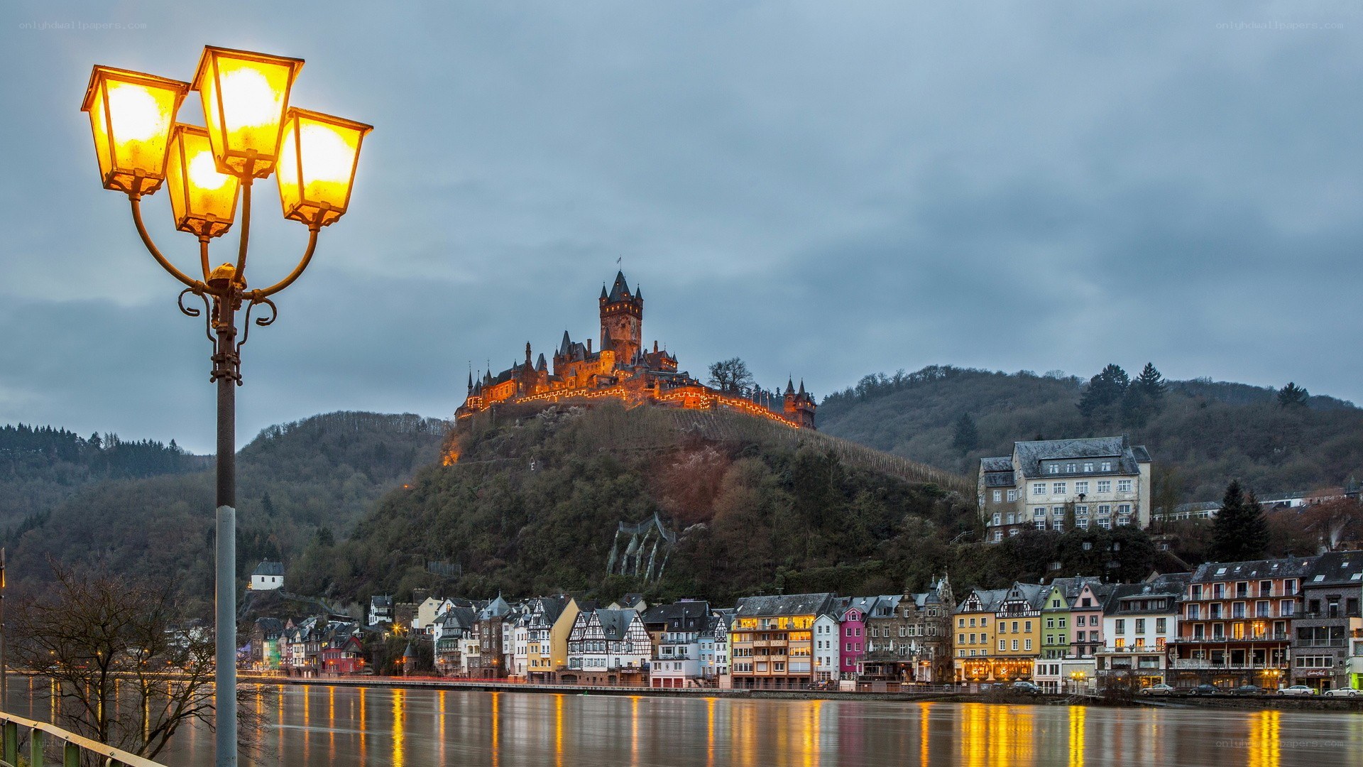 Heidelberg Castle at dusk