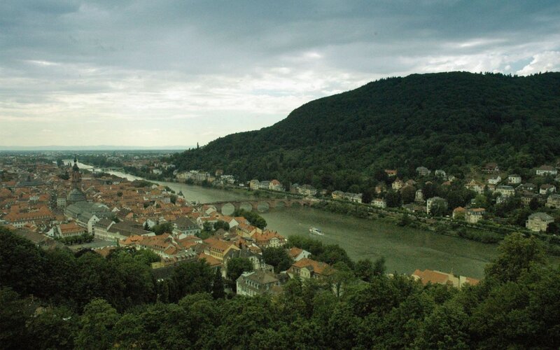Heidelberg cityscape with river