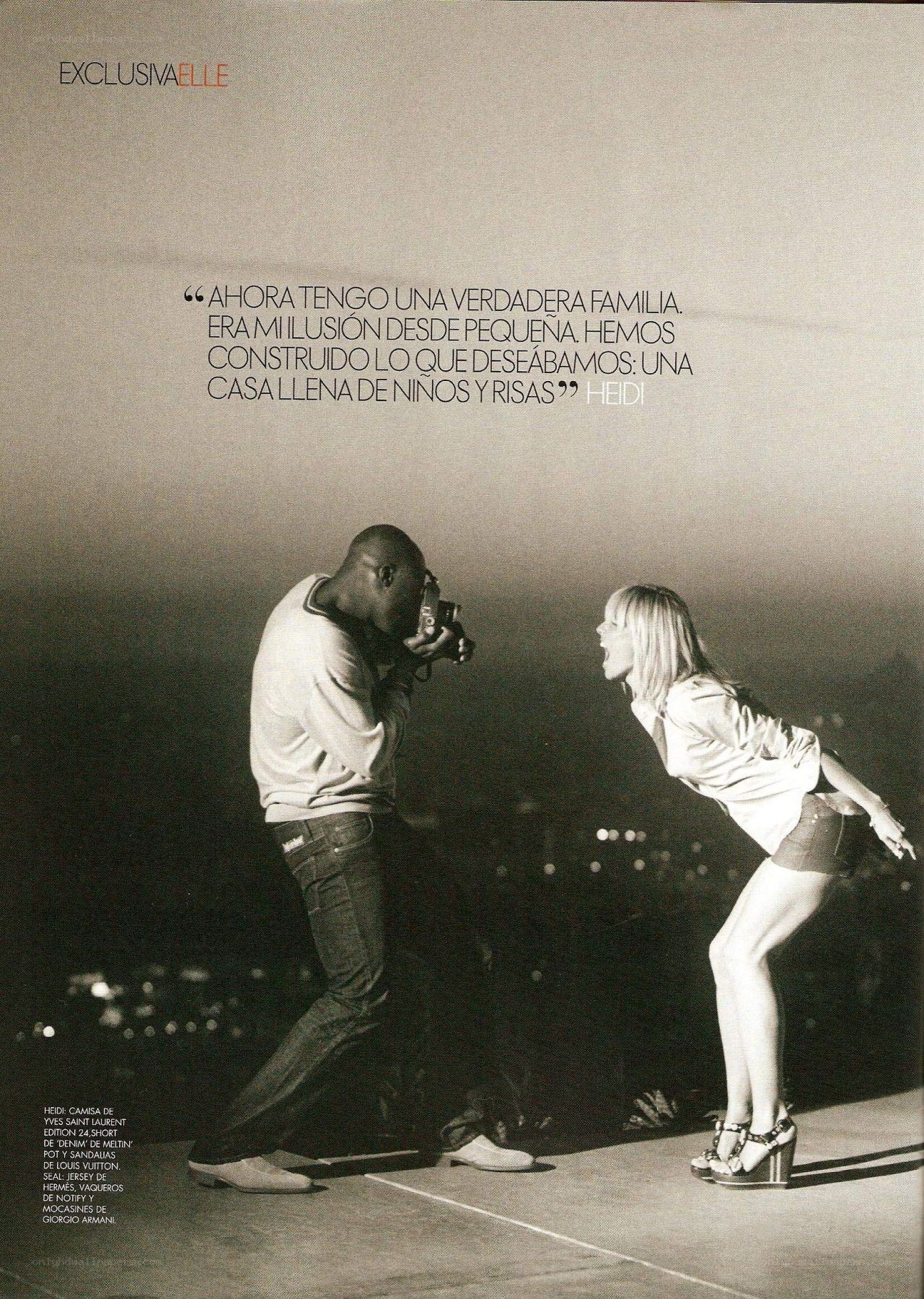 Heidi and Tim in a magazine spread