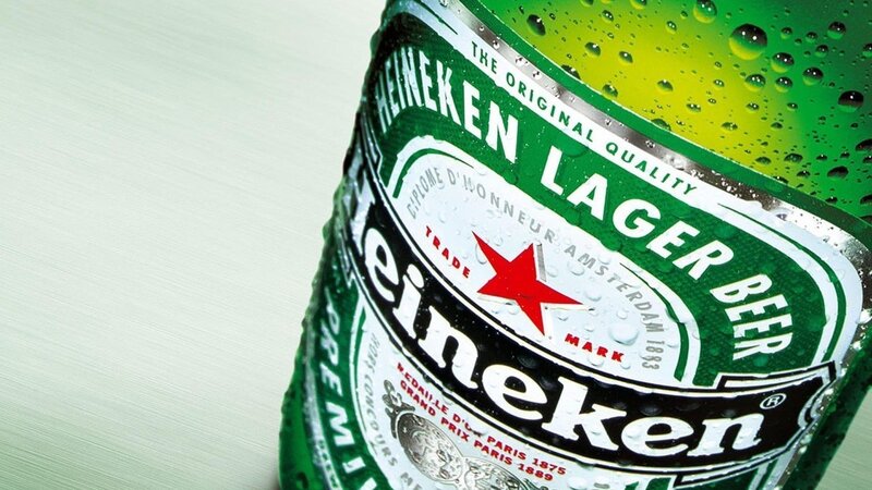 Heineken Beer Bottle — Green, Refreshing