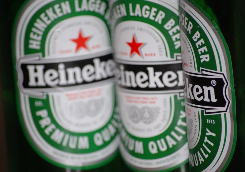 Heineken beer bottles