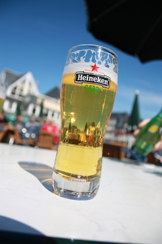 Heineken beer on a sunny day