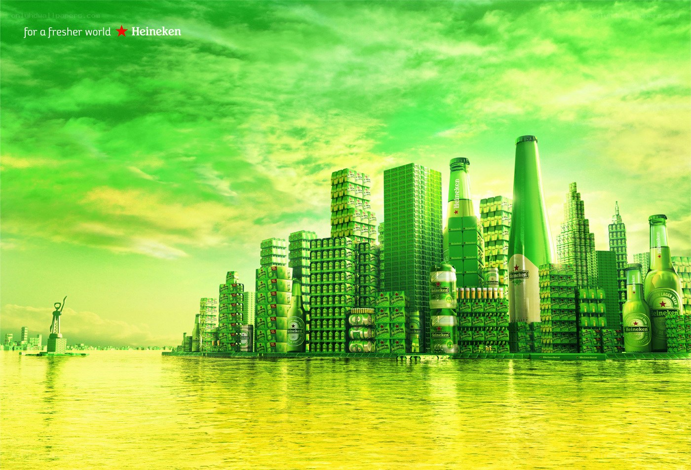 Heineken city skyline