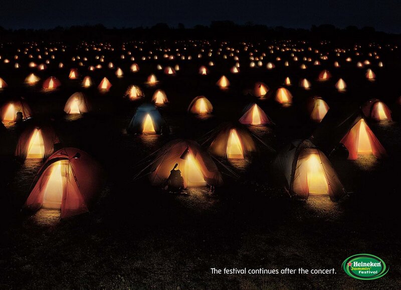 Heineken festival tents
