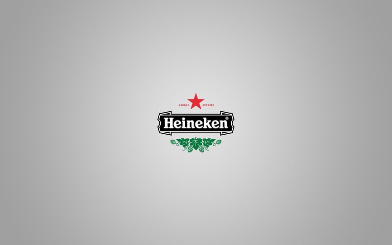 Heineken logo on gray background