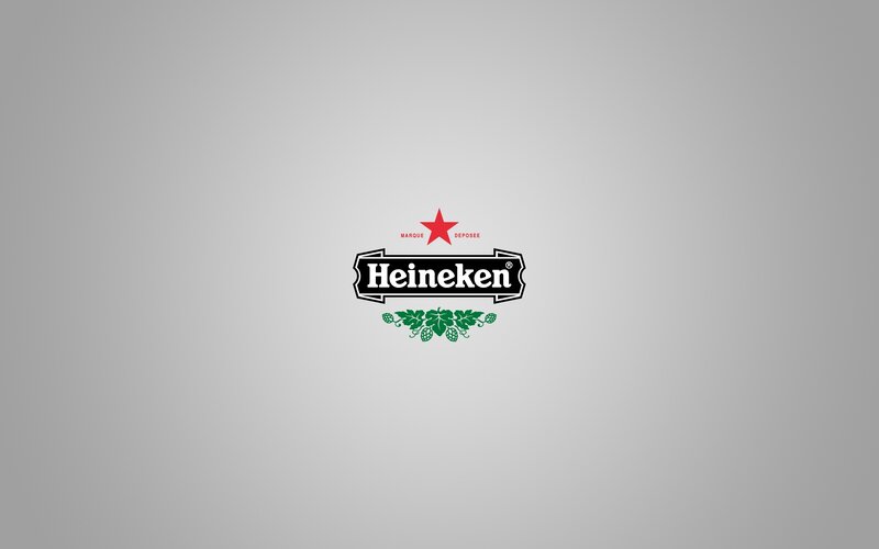 Heineken logo on gray background