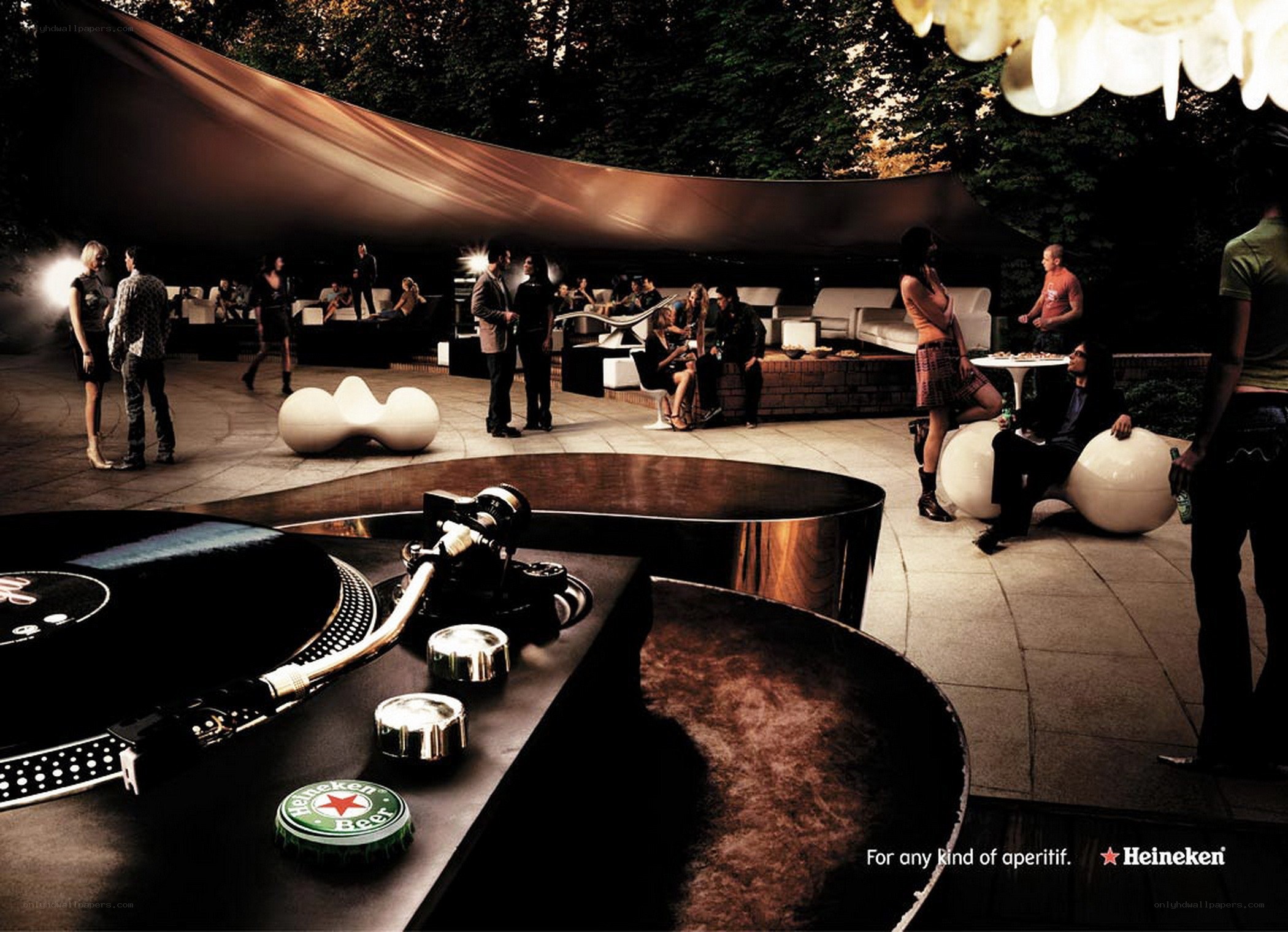 Heineken outdoor lounge event