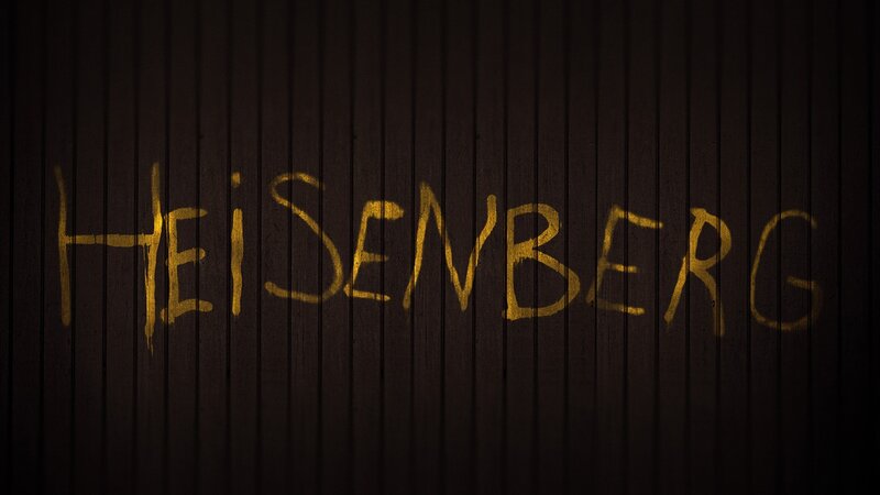 Heisenberg graffiti on wood