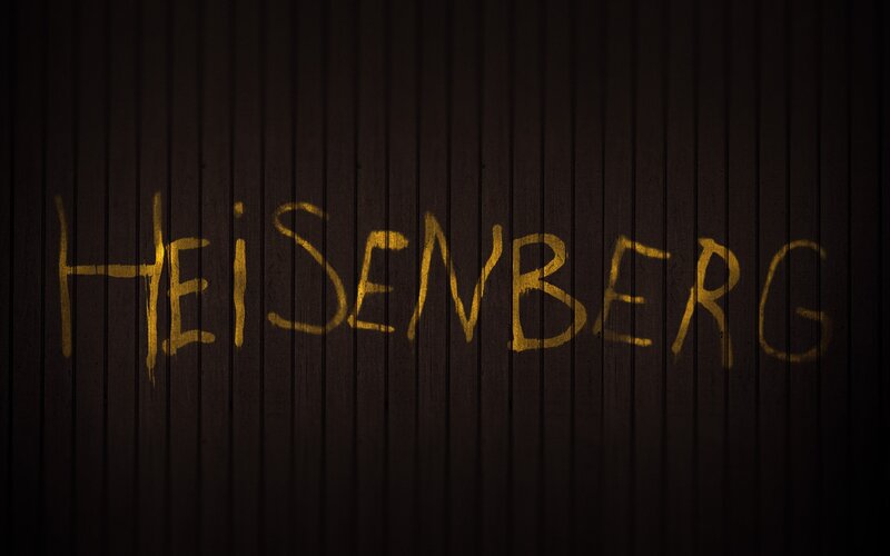 Heisenberg graffiti on wood