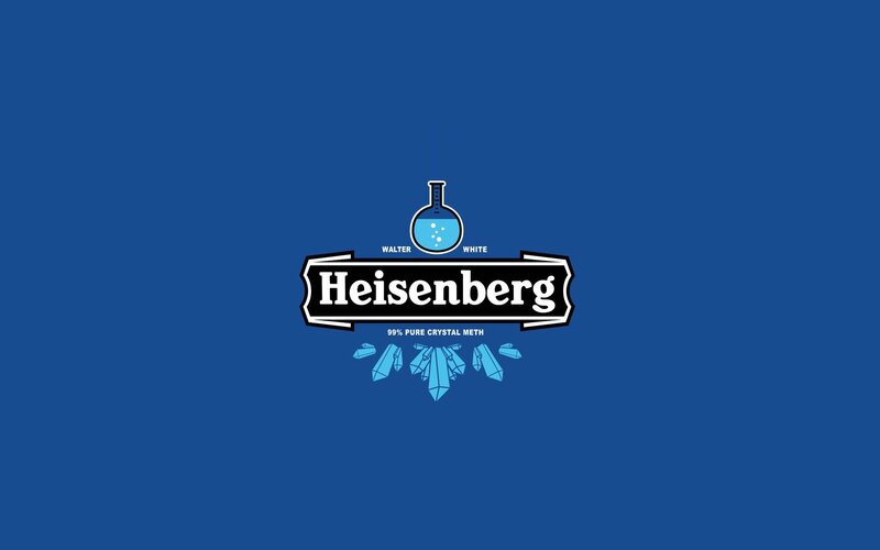 Heisenberg Logo — Blue, Serious, Vector Art