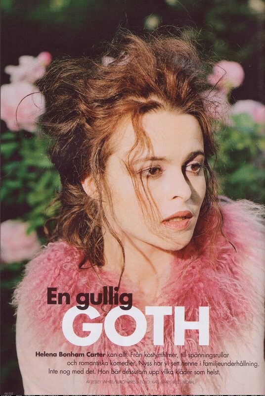 Helena Bonham Carter in pink