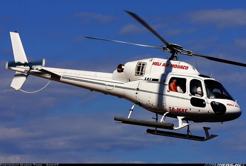 Heli Air Monaco helicopter in flight