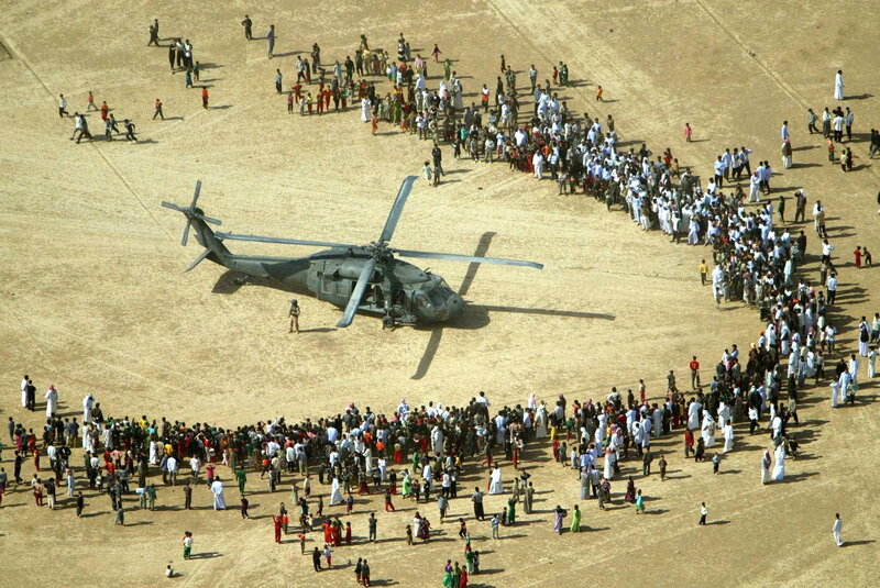 Helicopter at Hajj pilgrimage