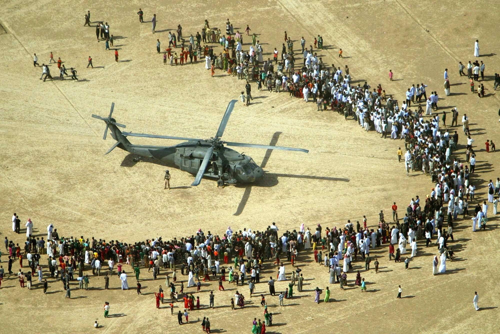 Helicopter at Hajj pilgrimage