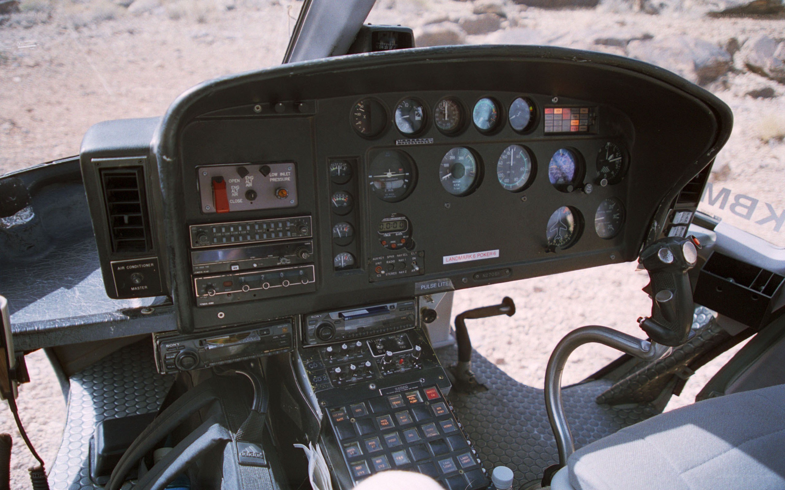 helicopter cockpit interior