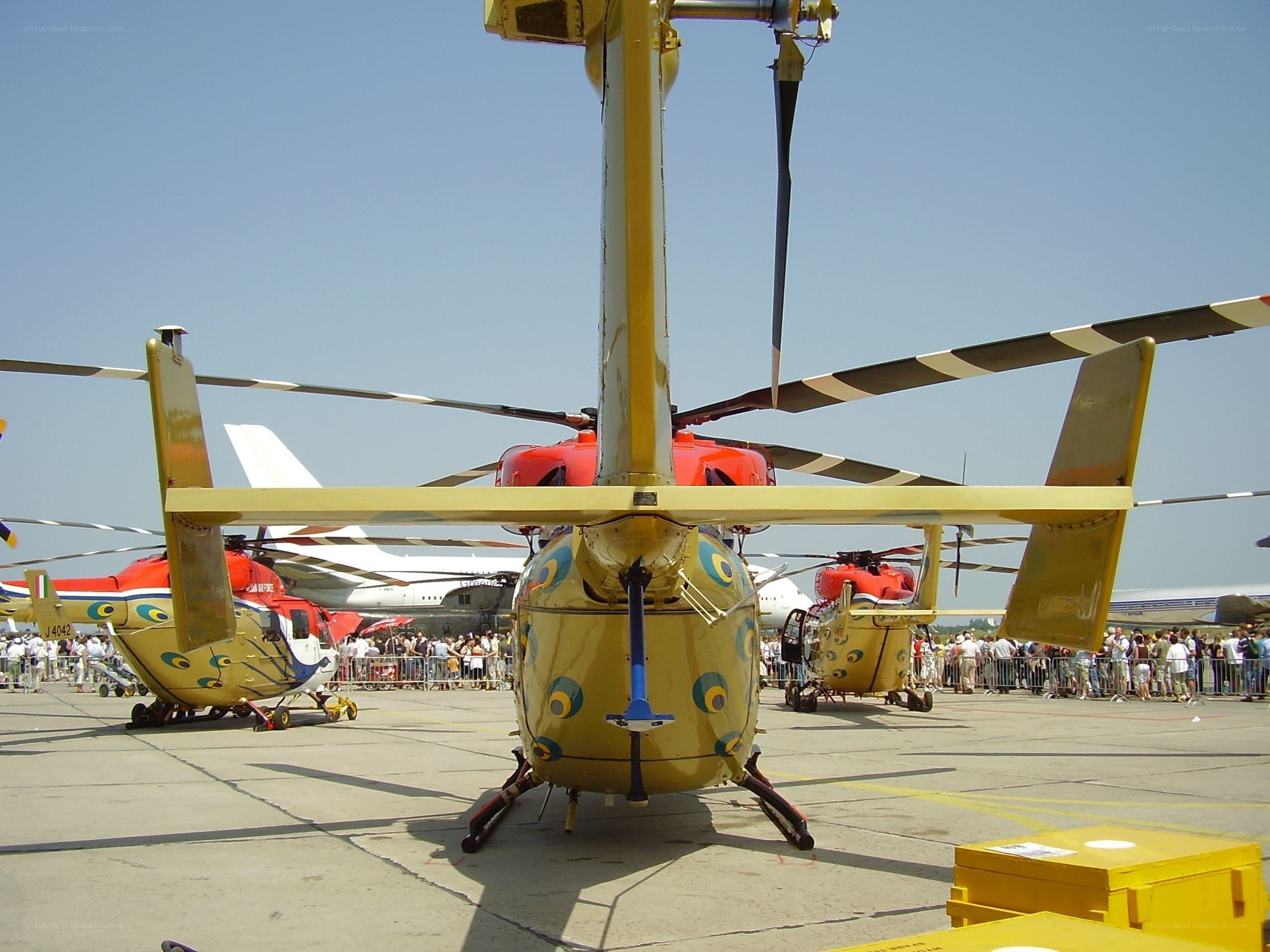 Helicopter display at airshow
