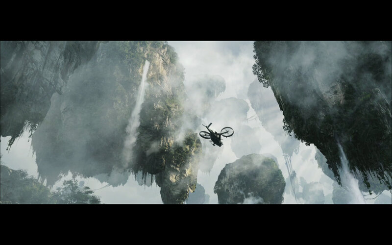 Helicopter Flying Between Cliffs — Gray