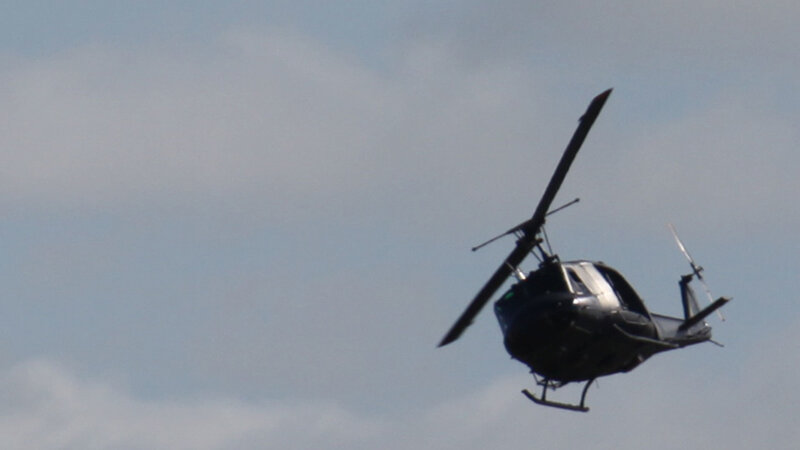 helicopter flying in the sky