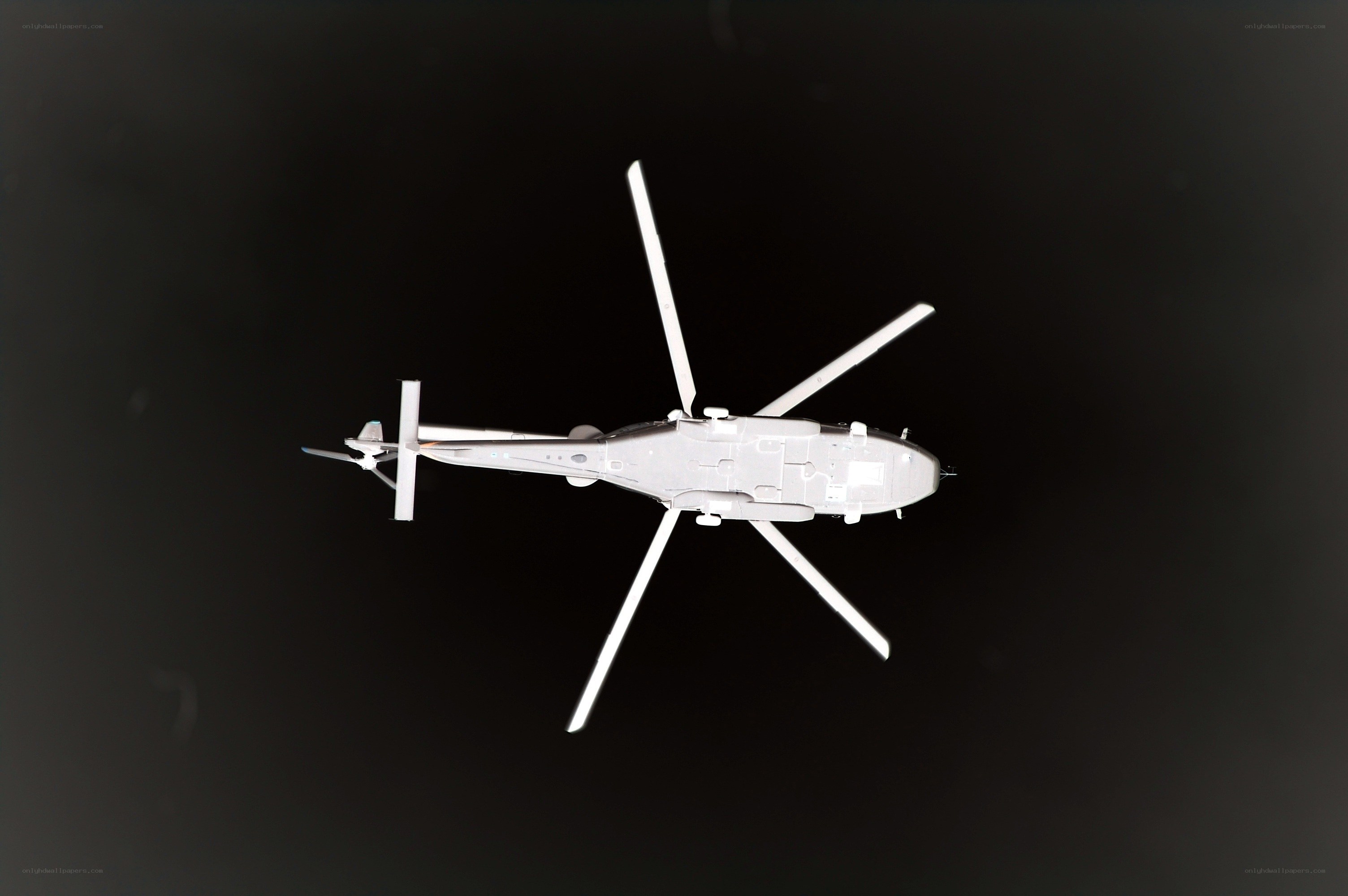 helicopter from above
