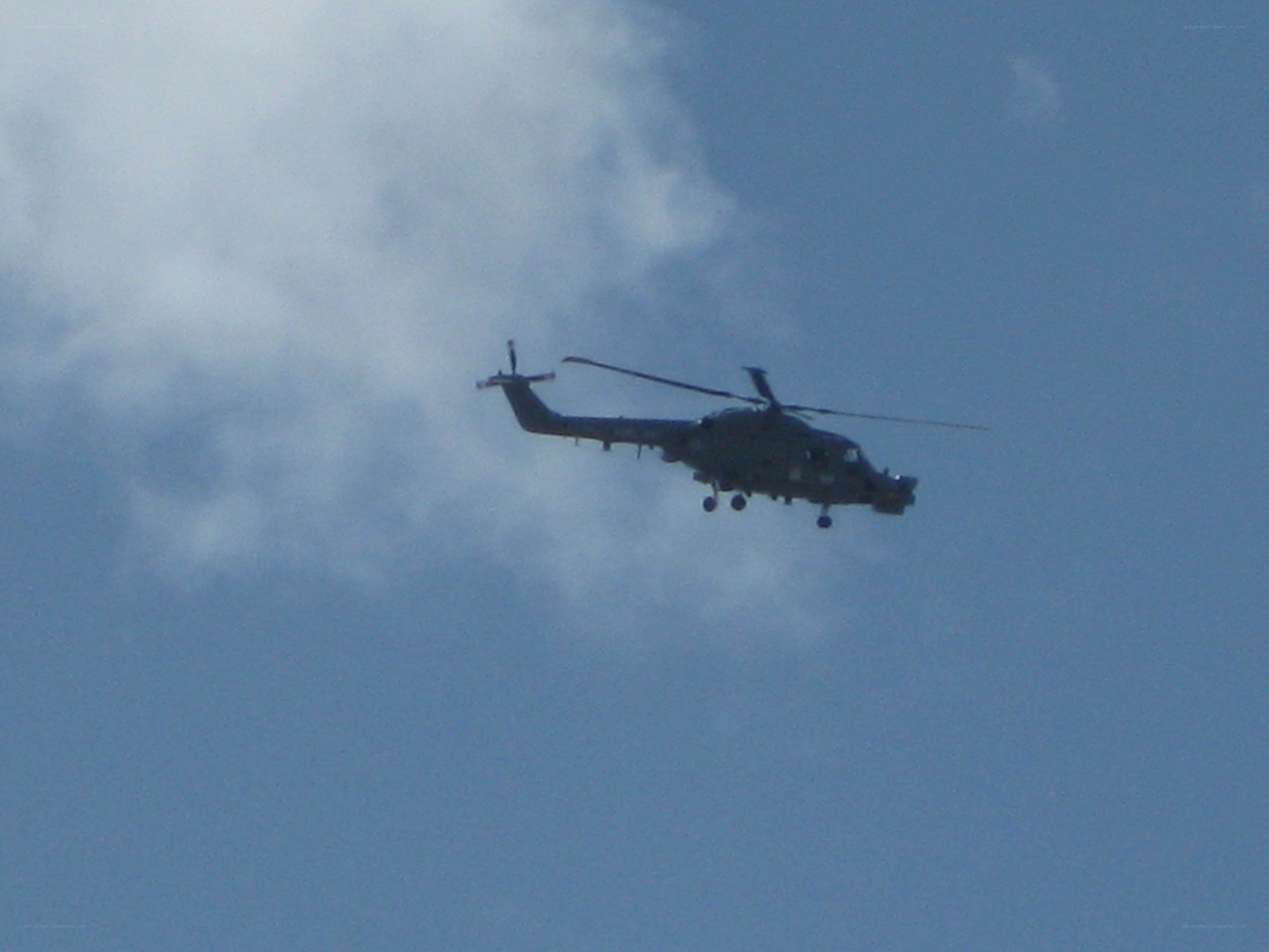 helicopter in flight