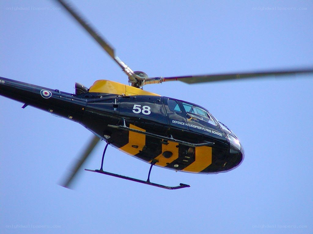 helicopter in flight