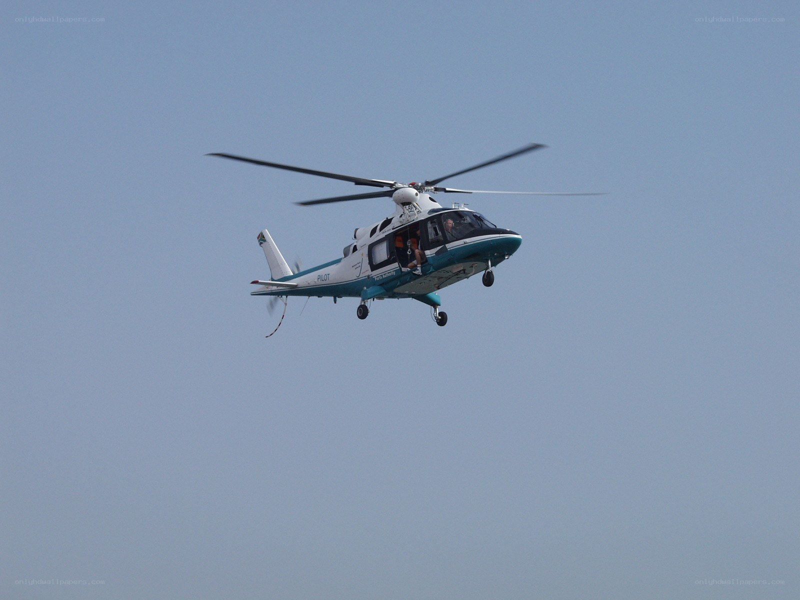 helicopter in flight