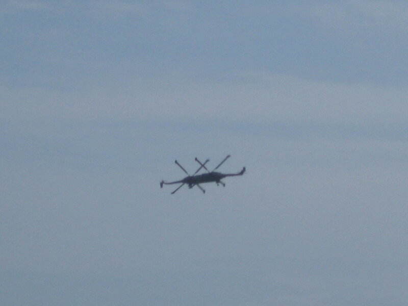 helicopter in the sky