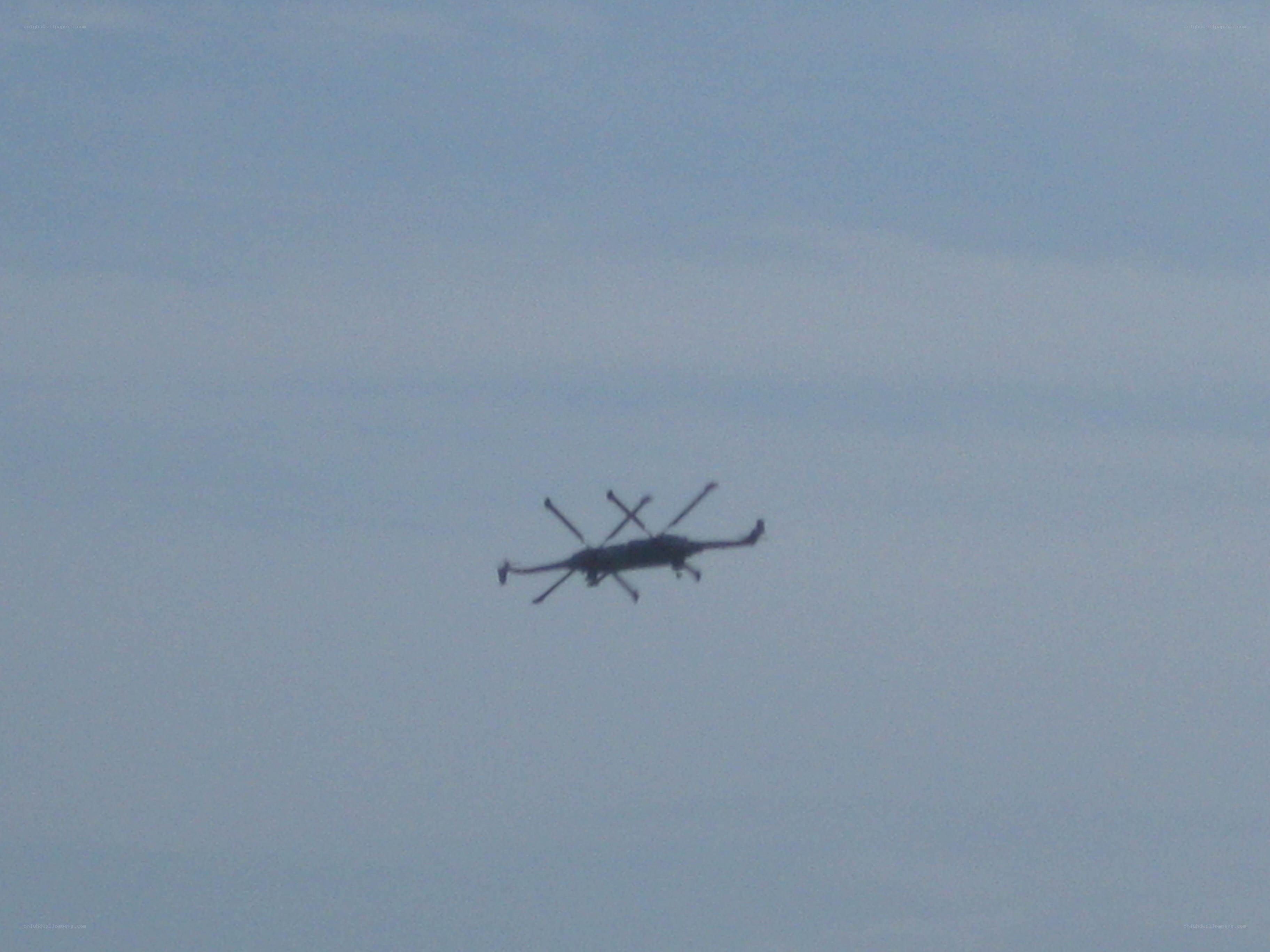 helicopter in the sky